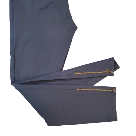 Max Studio Women Side Zip Stretchy Tight Fit Trousers Pants Leggings Size Small - Picture 2 of 12